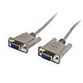 StarTech.com 6 ft Straight Through Serial Cable - DB9 F/F - Serial cable - DB-9 (F) to DB-9 (F) - 6 ft - MXT100FF - Serial cable - DB-9 (F) to DB-9 (F) - 6 ft - for P/N: ICUSB23208FD, ICUSB23216FD, ICUSB232PROC, PCI2S1P2, PEX1S953LP, PEX2S1050