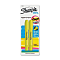 Sharpie® Accent Gel Highlighters, Yellow Barrel, Yellow Ink, Pack Of 2