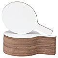 Flipside Round Dry-Erase Unframed Answer Paddles, 7" x 12", White, Pack Of 24 1 thumbnail image