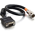 C2G 1.5ft RapidRun VGA (HD15) Flying Lead - 1.50 ft Proprietary/VGA Video Cable for Projector, Interactive Whiteboard, Audio/Video Device, Notebook - First End: 1 x Proprietary Connector Video - Male - Second End: 1 x 15-pin HD-15 - Male - Black