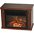Comfort Glow The Mini Hearth Electric Fireplace (Wood Grain) - Electric - 1201.59 W - 2 x Heat Settings - 250 Sq. ft. Coverage Area - 1200 W - Desk - Wood Grain 1 thumbnail image