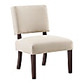 Office Star Jasmine Fabric Accent Chair, Cream