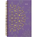 Cambridge® Vienna Weekly/Monthly Planner, 5-1/2" x 8-1/2", Purple, January To December 2022, 122-200 1 thumbnail image