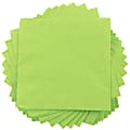JAM PAPER Small Beverage Napkins - 5 x 5 - Lime Green - 40/Pack  1 thumbnail image