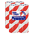 BOX Packaging Striped Vinyl Tape, 3" Core, 4" x 36 Yd., Red/White, Case Of 12 1 thumbnail image