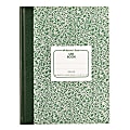 Rediform Center Sewn Lab Notebook - 96 Sheets - Sewn - 7 1/8" x 10 1/8" - White Paper - Green Cover Marble - Recycled - 1Each 1 thumbnail image