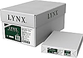 Domtar Lynx Digital Multipurpose Paper, Letter Size (8-1/2" x 11"), 96 Brightness, 70 Lb, White, 500 Sheets Per Ream, Carton Of 8 Reams