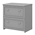 Bush Business Furniture Fairview 29-5/8"W x 20-7/8"D Lateral 2-Drawer File Cabinet, Cape Cod Gray, Standard Delivery