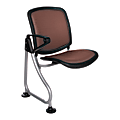 OFM ReadyLink Row Seating, Add-On Seat, 35"H x 25"W x 20"D, Silver Frame, Maroon Fabric