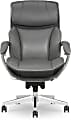 Serta® iComfort i6000 Big & Tall Ergonomic Bonded Leather High-Back Executive Chair, Gray/Silver