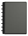 TUL® Discbound Notebook With Leather Cover, Junior Size, Narrow Ruled, 60 Sheets, Smoke Moss Green 1 thumbnail image