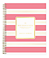 Day Designer® Daily/Monthly Planner, 10" x 8", Refined Stripe Pink Frosted, January To December 2020, 116879 1 thumbnail image