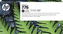 HP 776 DesignJet High-Yield Photo Black Ink Cartridge, 1XB11A