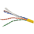 Vericom CAT-6/UTP Solid Riser CMR Cable, 1,000’, Yellow, MBW6U-01445