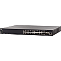 Cisco SX350X-24 24-Port 10GBase-T Stackable Managed Switch - 24 Ports - Manageable - 10 Gigabit Ethernet - 10GBase-T - 2 Layer Supported - Modular - Twisted Pair, Optical Fiber - Rack-mountable - Lifetime Limited Warranty