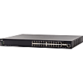 Cisco SX350X-24 24-Port 10GBase-T Stackable Managed Switch - 24 Ports - Manageable - 10 Gigabit Ethernet - 10GBase-T - 2 Layer Supported - Modular - Twisted Pair, Optical Fiber - Rack-mountable - Lifetime Limited Warranty 1 thumbnail image