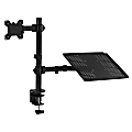 Mount-It! MI-4352LTMN Laptop Desk Stand And Monitor Mount, 18-1/2"H x 27"W x 8"D, Black 1 thumbnail image