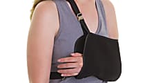 Medline Sling-Style Shoulder Immobilizer With Neck Pad, Medium, Blue 1 thumbnail image