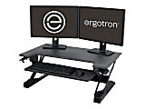 Ergotron WorkFit-TL 39"W Sit-Stand Desk Converter With Adjustable Height, Black