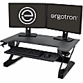 Ergotron WorkFit-TL 39"W Sit-Stand Desk Converter With Adjustable Height, Black 1 thumbnail image