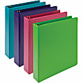 Samsill Earthchoice Durable View Binder, 1 1/2" Ring, 8 1/2" x 11", Assorted Colors, Pack Of 4