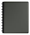 TUL® Discbound Notebook With Leather Cover, Letter Size, Narrow Ruled, 60 Sheets, Smoke Moss Green 1 thumbnail image
