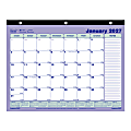 2027 Brownline Monthly Desk Pad Calendar, 11" x 8-1/2", Blue/White, January To December, C181721, Total Qty 1 1 thumbnail image