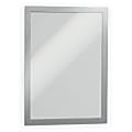 DURABLE® DURAFRAME® Self-Adhesive Magnetic Letter Sign Holder - Horizontal or Vertical, 9.5"x12" Frame Size - Holds 8.5"x11" Insert, 2 -Pack, Silver 1 thumbnail image