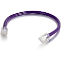 C2G 9 ft Cat6 Non Booted UTP Unshielded Network Patch Cable - Purple - 9 ft Category 6 Network Cable for Network Device - First End: 1 x RJ-45 Network - Male - Second End: 1 x RJ-45 Network - Male - Patch Cable - Purple - 1 Each
