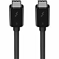 Belkin Thunderbolt 3 Cable, F2CD084 - 2.62 ft Thunderbolt 3 Data Transfer Cable for MacBook Pro - First End: 1 x USB 3.1 (Gen 1) Type C - Male - Second End: 1 x USB 3.1 (Gen 1) Type C - Male - 40 Gbit/s - Black