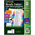 Avery® Ready Index A-Z Dividers For 3 Ring Binders, 8 1/2" x 11", 26-Tab Set, Multicolor, 1 Set