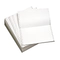 Office Depot® Brand Computer Paper, 1 Part, 20 Lb, 9 1/2" x 5 1/2", Clean Edge, White, Box Of 5,400 Sheets