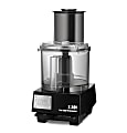 Waring 2-Speed Food Processor With Vegetable Prep Lid Chute, 2.5 Qt, Black