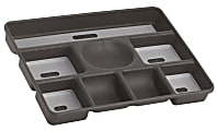 Madesmart® 8-Compartment Drawer Organizer, 12"H x 16"W x 2"D, Granite