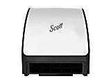 Scott Electric Towel Dispenser - Touchless Dispenser - 7.3" D x 12.4" H x 11.8" W- Plastic - White - Dirt Resistant, Hand - 47259 1 thumbnail image