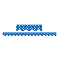 Teacher Created Resources Border Trim, 2 3/16" x 35", Blue Mini Polka Dots, Pack Of 12 1 thumbnail image