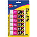 Avery® Permanent Glue Stick™, Washable, Nontoxic, 0.26 oz., Pack Of 6 1 thumbnail image