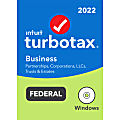TurboTax® Business 2022 Federal Only + E-File, For PC, Disc Or Download