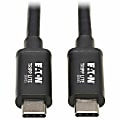 Tripp Lite Thunderbolt 3 Cable 20 Gbps Passive 5A 100W PD 4K USB C M/M 1M - First End: 1x USB Type C Male Thunderbolt 3 - MTB301M5AB 1 thumbnail image