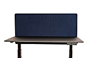 Luxor RECLAIM Acoustic Privacy Desk Panels, 48"W, Starlight Blue