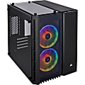 Corsair Crystal 280X Computer Case - Black - Tempered Glass - 2 x 4.72" x Fan(s) Installed - Micro ATX Motherboard Supported - 6 x Fan(s) Supported 1 thumbnail image