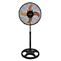 Brentwood 12" 3-Speed Adjustable Oscillating Stand Fan, 35" x 13", Black