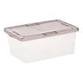 Iris® Snap Top Storage Box, 4.25 Gallon, Clear