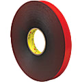 3M™ VHB™ 4611 Tape, 1.5" Core, 1" x 5 Yd., Gray/Red