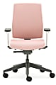 Allermuir Freeflex Ergonomic High-Back Task Chair, Light Gray/Blush/Gray