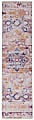 Linon Washable Area Rug, 2' x 8', Treville Pink/Gold 1 thumbnail image