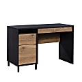 Sauder® Acadia Way 47”W Single Pedestal Computer Desk, Raven Oak/Timber Oak 1 thumbnail image