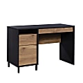 Sauder® Acadia Way 47”W Single Pedestal Computer Desk, Raven Oak/Timber Oak