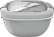 Bentgo Salad Lunch Container, 4" x 7-1/4", Gray