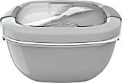 Bentgo Salad Lunch Container, 4" x 7-1/4", Gray 1 thumbnail image